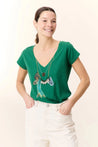 Leon & Harper top Leon & Harper Tonton Feather T Shirt | Dalston clothing