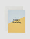 Lettuce Homeware Lettuce | Card | Happy Birthday Yellow Angle  | Dalston clothing