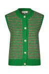 Lollys Laundry Knitwear Lollys Laundry Nynne Knit Vest Green | Dalston clothing
