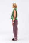 Lollys Laundry Knitwear Lollys Laundry Nynne Knit Vest Green | Dalston clothing