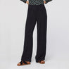 Nice Things pant Nice Things Cupro Full Length Pants Black  | Dalston clothing