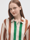 Nice Things shirt Nice Things #93 Shirt Multistripe Print | Dalston clothing