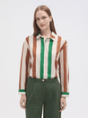 Nice Things shirt Nice Things #93 Shirt Multistripe Print | Dalston clothing