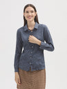 Nice Things shirt Nice Things Basic Shirt #99 Silhouette Horse Print | Dalston clothing