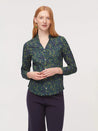 Nice Things shirt Nice Things Small  Flower Print #98 Shirt Forest Green | Dalston clothing