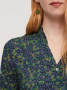 Nice Things shirt Nice Things Small  Flower Print #98 Shirt Forest Green | Dalston clothing