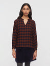 Nice Things top Nice Things Gingham Viscose Blouse | Dalston clothing