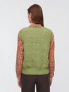 Nice Things top Nice Things Round Neck Vest Light Green | Dalston clothing