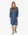 Noa Noa dress Noa Noa Leia Light Weight Indigo Dress | Dalston clothing
