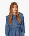 Noa Noa dress Noa Noa Leia Light Weight Indigo Dress| Dalston clothing