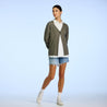 NON Knitwear NON Parker Cardi Olive-Grey | Dalston clothing