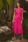 Once Was dress Once Was Athena Flutter Sleeve Dress
