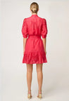 Once Was dress Once Was Jamila Silk Cotton Dress Ruby | Dalston clothing
