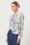 Once Was Jacket Once Was Jolie Volume Sleeve Jacket Del Sol Azure  | Dalston clothing