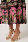 Once Was skirt Once Was Cordelia Silk Cotton Shirred Waist Skirt