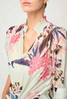 Once Was top Once Was Oleander Cotton Silk Blouse in Oasis Flora