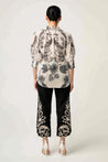 Once Was top Once Was Oleander Cotton Silk Shirred Blouse | Dalston clothing