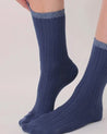 Oroblu Hosiery blue jeans / one size Oroblu Jasmine Socks Blue Jeans | Dalston clothing