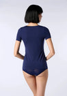 Oroblu top Oroblu Perfect Line Cottton T Shirt Blue