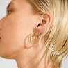 Pilgrim Jewellery Jewellery gold Pilgrim Eve Hoop 2-In-1 Earrings Gold Plated  | Dalston clothing