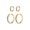 Pilgrim Jewellery Jewellery gold Pilgrim Sun Recycled Reign Hoops Gold Plated | Dalston Clothing