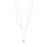 Pilgrim Jewellery Jewellery silver Pilgrim Arlet Necklace 2 in 1 Set Silver Plated | Dalston clothing