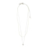 Pilgrim Jewellery Jewellery silver Pilgrim Arlet Necklace 2 in 1 Set Silver Plated | Dalston clothing