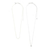 Pilgrim Jewellery Jewellery silver Pilgrim Arlet Necklace 2 in 1 Set Silver Plated | Dalston clothing