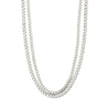 Pilgrim Jewellery Jewellery silver plated Pilgrim Blossom Recycled Curb Chain Necklace 2 in 1 Silver Plated | Dalston clothing