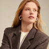 Pilgrim Jewellery Jewellery silver plated Pilgrim Flow Recycled Large Hoops Silver Plated | Dalston clothing