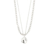 Pilgrim Jewellery Jewellery silver plated Pilgrim Sparkle 2-In-1 Necklace Silver Plated | Dalston clothing
