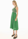 POL dress Pol Clothing Nova Smocked Dress Green | Dalston clothing