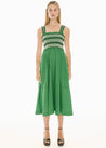 POL dress Pol Clothing Nova Smocked Dress Green | Dalston clothing