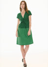 POL dress Pol Clothing Orlo Wrap Dress Green | Dalston clothing