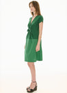 POL dress Pol Clothing Orlo Wrap Dress Green | Dalston clothing