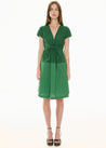 POL dress Pol Clothing Orlo Wrap Dress Green | Dalston clothing