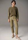 POL Jeans Pol Clothing Harper Straight Leg Crop Jean Sage | Dalston clothing