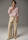 POL Knitwear Pol  Clothing Beech Drawcord Knit Pink | Dalston clothing