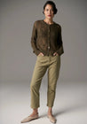 POL Knitwear Pol Clothing Liva Cardigan Khaki | Dalston clothing
