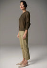 POL Knitwear Pol Clothing Liva Cardigan Khaki | Dalston clothing