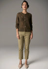 POL Knitwear Pol Clothing Liva Cardigan Khaki | Dalston clothing