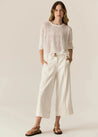 POL pant Pol Clothing Carsen Crop Pant Ecru | Dalston clothing