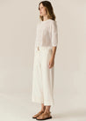 POL pant Pol Clothing Carsen Crop Pant Ecru | Dalston clothing