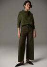 POL pant POL Clothing  Lauren Wide Leg Jean Khaki | Dalston clothing