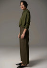 POL pant POL Clothing  Lauren Wide Leg Jean Khaki | Dalston clothing