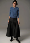 POL skirt POL Clothing Reece Skirt Denim Black Wash | Dalston clothing