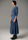 POL skirt POL Clothing Reece Skirt Denim Blue Wash | Dalston clothing