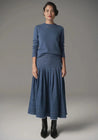 POL skirt POL Clothing Reece Skirt Denim Blue Wash | Dalston clothing
