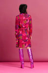 Pom dress POM Amsterdam Brushwork Fiery Pink Dress  | Dalston clothing