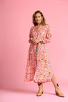 Pom dress POM Amsterdam Stella Heart to Heart Dress Pink  | Dalston clothing